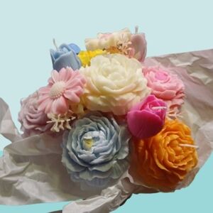 Bouquet Of Candles Flowers Scent Flowery